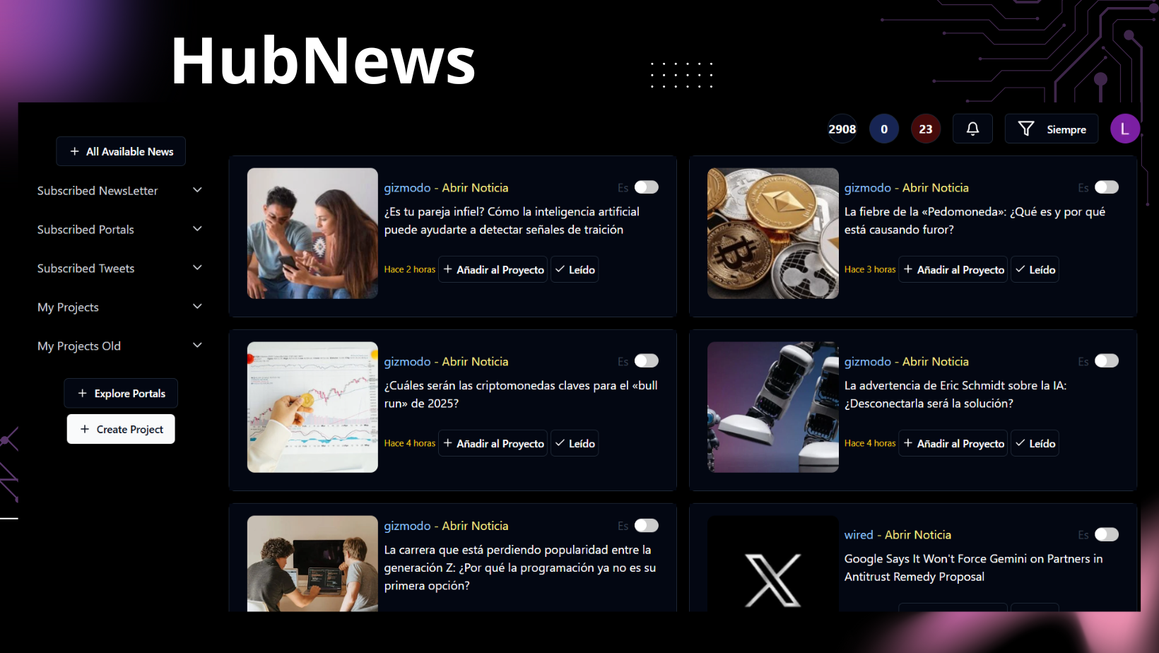 Portal HubNews